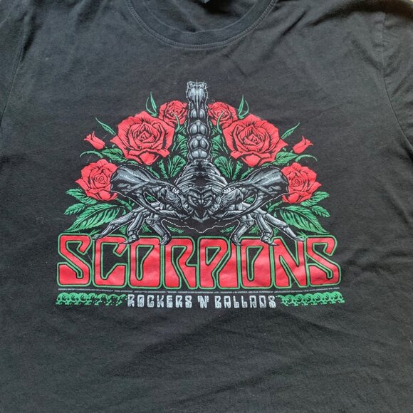 Scorpions “Rockers N’ Ballads” Band Tee | Black Graphic T-Shirt | Size Medium - Picture 3 of 9
